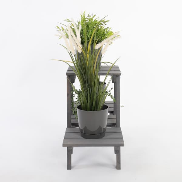 Monitasoinen kukkaruukku 3-hyllyinen RKA /45x74x25/ Harmaa