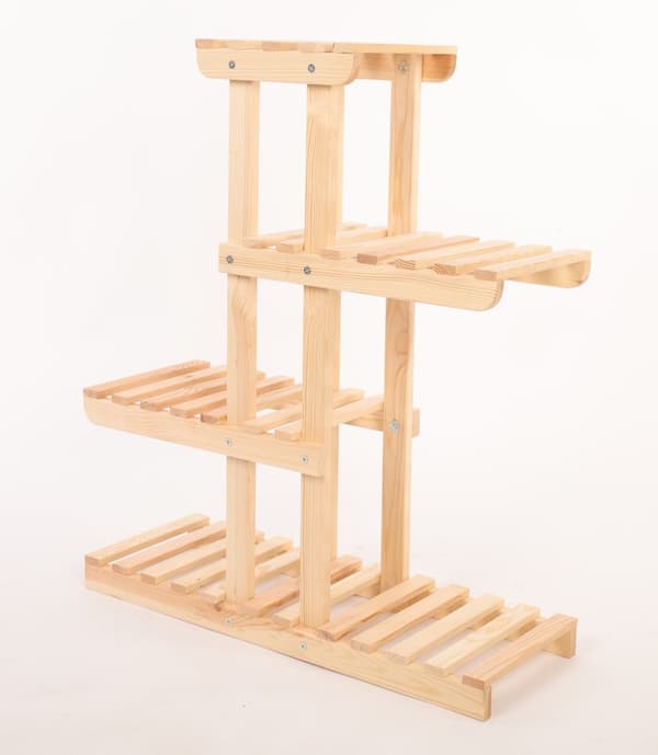 Multilevel blomsterstativ 5-hyldet RKA /82x68x25/ Naturlig
