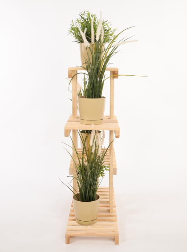 Multilevel blomsterstativ 5-hyldet RKA /82x68x25/ Naturlig