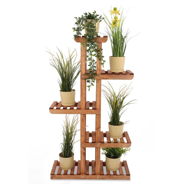 Mångnivå blomsterställning 6-hyllor RKA /117x68x25/ Brun