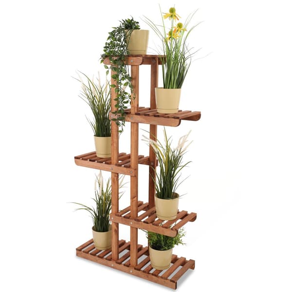 Mångnivå blomsterställning 6-hyllor RKA /117x68x25/ Brun