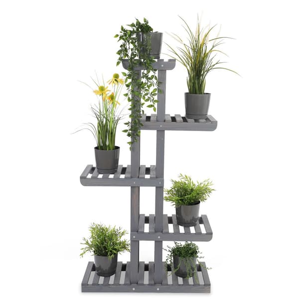 Multilevel blomsterstativ 6-hyldet RKA /117x68x25/ Grå