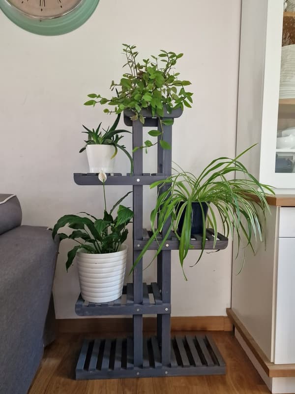 Multilevel blomsterstativ 6-hyldet RKA /117x68x25/ Grå