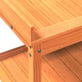 Miniatyrbilde 7 av 10: vidaXL Pottebord med hyller brun 108x45x86,5 cm heltre furu