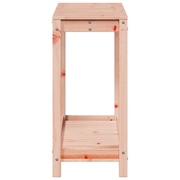 vidaXL plantebord med hylde 108x35x75 cm massivt douglasgran