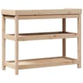 Pikkukuva 6 / 10: vidaXL Ruukutuspöytä hyllyillä 108x45x86,5 cm täysi mänty