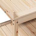 Pikkukuva 7 / 10: vidaXL Ruukutuspöytä hyllyillä 108x45x86,5 cm täysi mänty