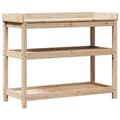 Pikkukuva 1 / 10: vidaXL Ruukutuspöytä hyllyillä 108x45x86,5 cm täysi mänty