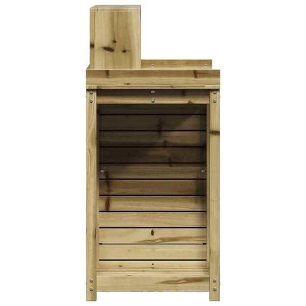 vidaXL plantebord med hylder 82,5x50x109,5 cm imprægneret fyrretræ