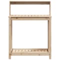 Miniatyrbilde 4 av 10: vidaXL Pottebord med hyller 82,5x50x109,5 cm heltre furu