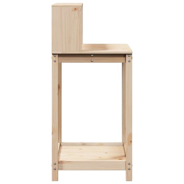 vidaXL Pottebord med hyller 82,5x50x109,5 cm heltre furu