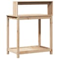 Miniatyrbilde 6 av 10: vidaXL Pottebord med hyller 82,5x50x109,5 cm heltre furu