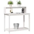 Miniatyrbillede 3 af 10: vidaXL plantebord med hylder 108x50x109,5 cm massivt fyrretræ hvid