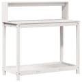 Miniatyrbillede 1 af 10: vidaXL plantebord med hylder 108x50x109,5 cm massivt fyrretræ hvid