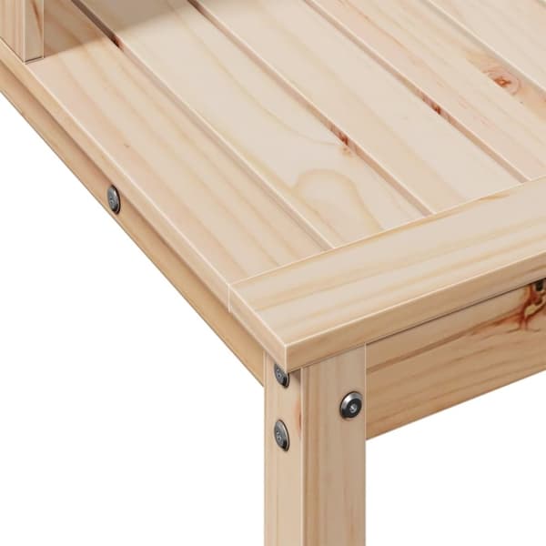 vidaXL plantebord med hylder 108x50x109,5 cm massivt fyrretræ