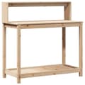 Miniatyrbillede 1 af 10: vidaXL plantebord med hylder 108x50x109,5 cm massivt fyrretræ