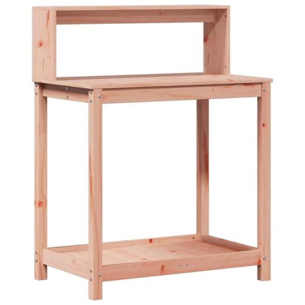 vidaXL Pottebord med hyller 82,5x50x109,5 cm heltre douglasgran