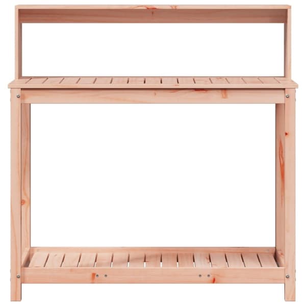 vidaXL Växtbord med hyllor 108x50x109,5 cm massivt douglasträ