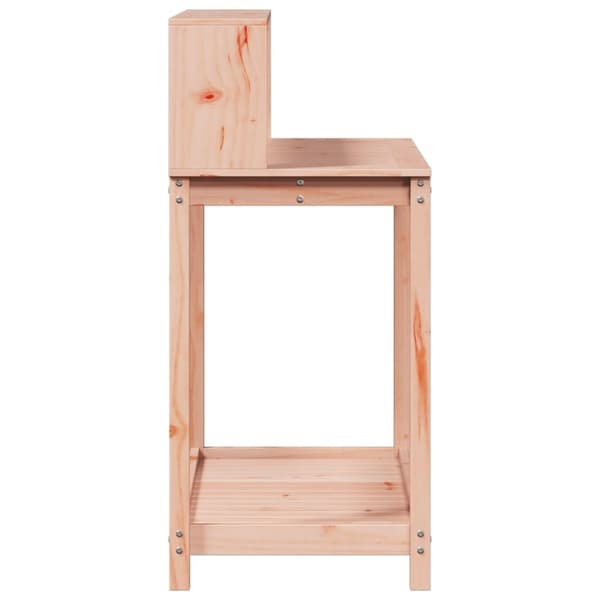 vidaXL Växtbord med hyllor 108x50x109,5 cm massivt douglasträ