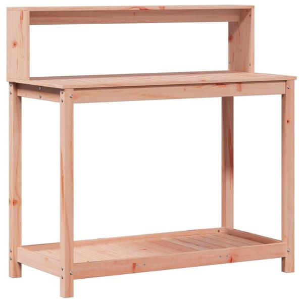 vidaXL Växtbord med hyllor 108x50x109,5 cm massivt douglasträ