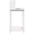 Miniatyrbilde 5 av 10: vidaXL Pottebord med hyller hvit 82,5x50x109,5 cm heltre furu