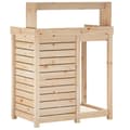 Miniatyrbilde 6 av 10: vidaXL Pottebord med hyller 82,5x50x109,5 cm heltre furu