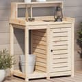 Miniatyrbilde 10 av 10: vidaXL Pottebord med hyller 82,5x50x109,5 cm heltre furu