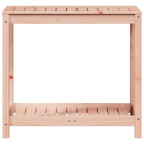 vidaXL Växtbord med hylla 82,5x50x75 cm massivt douglasträ