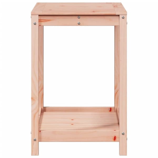 vidaXL Växtbord med hylla 82,5x50x75 cm massivt douglasträ