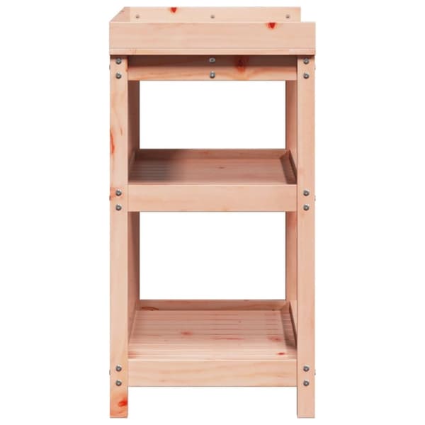 vidaXL plantebord med hylder 82,5x45x86,5 cm massivt douglasgran