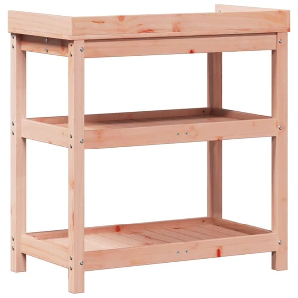 vidaXL plantebord med hylder 82,5x45x86,5 cm massivt douglasgran