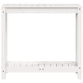 Miniatyrbilde 4 av 10: vidaXL Pottebord med hylle hvit 82,5x35x75 cm heltre furu