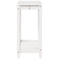 Miniatyrbilde 5 av 10: vidaXL Pottebord med hylle hvit 82,5x35x75 cm heltre furu