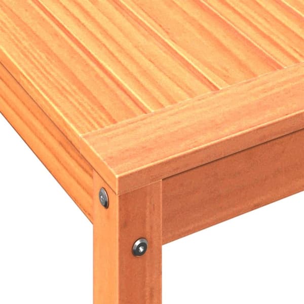vidaXL plantebord med hylde 82,5x50x75 cm massivt fyrretræ gyldenbrun