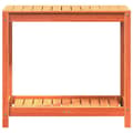 Miniatyrbilde 4 av 10: vidaXL Pottebord med hylle voksbrun 82,5x50x75 cm heltre furu