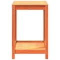 Miniatyrbilde 5 av 10: vidaXL Pottebord med hylle voksbrun 82,5x50x75 cm heltre furu