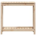 Miniatyrbilde 4 av 10: vidaXL Pottebord med hylle 82,5x35x75 cm heltre furu