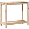 Miniatyrbilde 6 av 10: vidaXL Pottebord med hylle 82,5x35x75 cm heltre furu