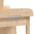Miniatyrbild 9 av 11: vidaXL Odlingsbänk med skåp 110,5x45x124,5 cm massivt granträ