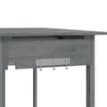 Miniatyrbillede 9 af 11: vidaXL pottebænk med vask 147,5x44x139,5 cm massivt grantræ grå