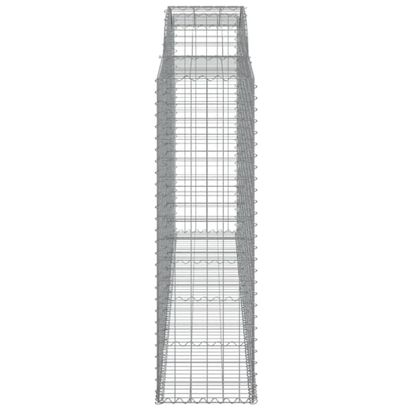 buede gabionkurve 4 stk. 300x50x160/180 cm galvaniseret jern