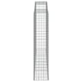 Miniatyrbillede 5 af 6: buede gabionkurve 4 stk. 300x50x220/240 cm galvaniseret jern