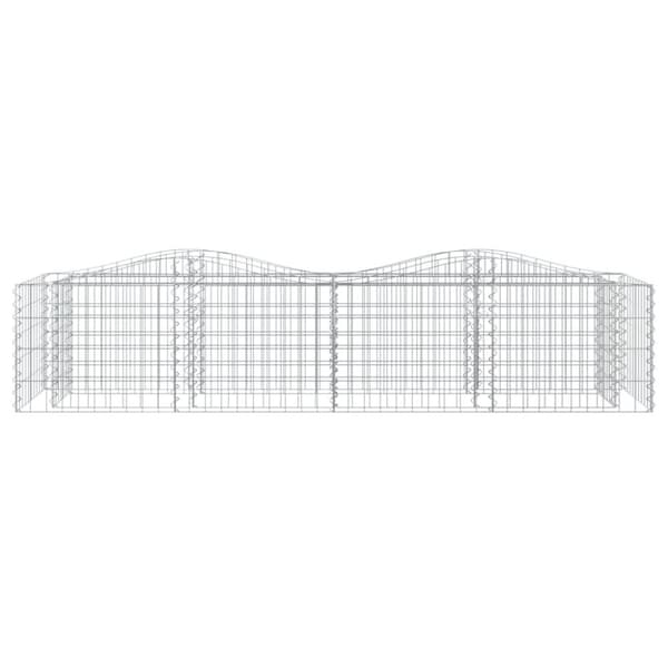 Gabion bågformad 200x50x50 cm galvaniserat järn