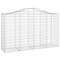 Miniatyrbillede 3 af 6: buede gabionkurve 25 stk. 200x50x120/140 cm galvaniseret jern
