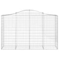 Miniatyrbillede 4 af 6: buede gabionkurve 25 stk. 200x50x120/140 cm galvaniseret jern