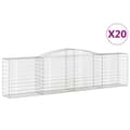 Miniatyrbillede 2 af 6: buede gabionkurve 20 stk. 400x50x100/120 cm galvaniseret jern