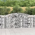 Miniatyrbillede 1 af 6: buede gabionkurve 20 stk. 400x50x100/120 cm galvaniseret jern