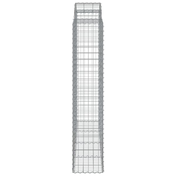 buede gabionkurve 5 stk. 200x50x200/220 cm galvaniseret jern
