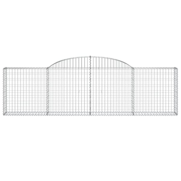 buede gabionkurve 25 stk. 300x30x80/100 cm galvaniseret jern