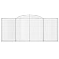 Miniatyrbillede 4 af 6: buede gabionkurve 15 stk. 300x30x120/140 cm galvaniseret jern